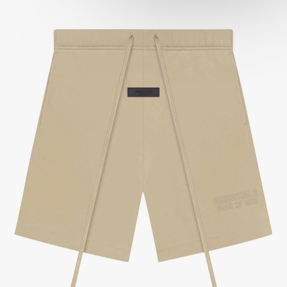 Essentials Men's Beige Athletic Shorts - Picture 1 of 1
